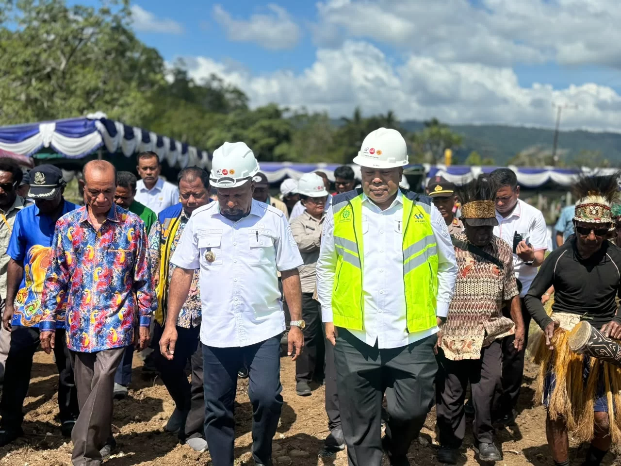Bupati Jayapura Dampingi Wakil Gubernur Papua Hadiri Groundbreaking Sekolah Rakyat di Kabupaten Jayapura