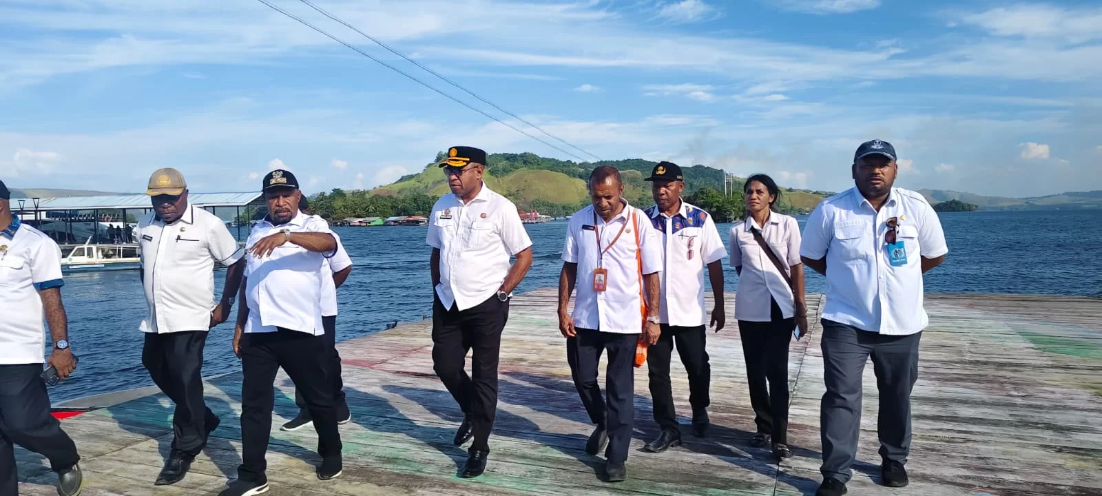 Bupati Jayapura Tinjau Progres Pengerasan dan Pengecoran Lokasi Festival Danau Sentani XV Tahun 2026