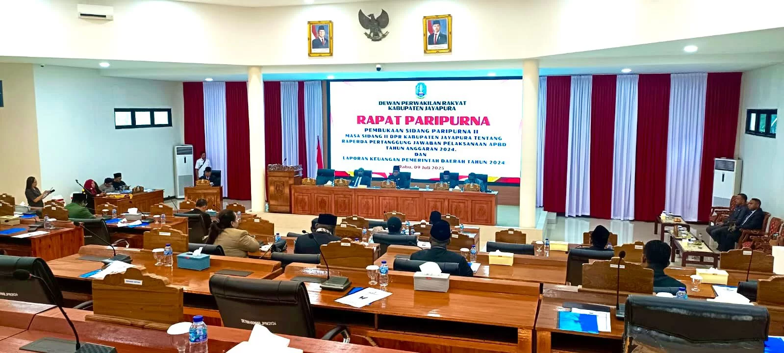 DPRK Jayapura Gelar Sidang Paripurna LKPD dan Raperda Pertanggungjawaban APBD 2024