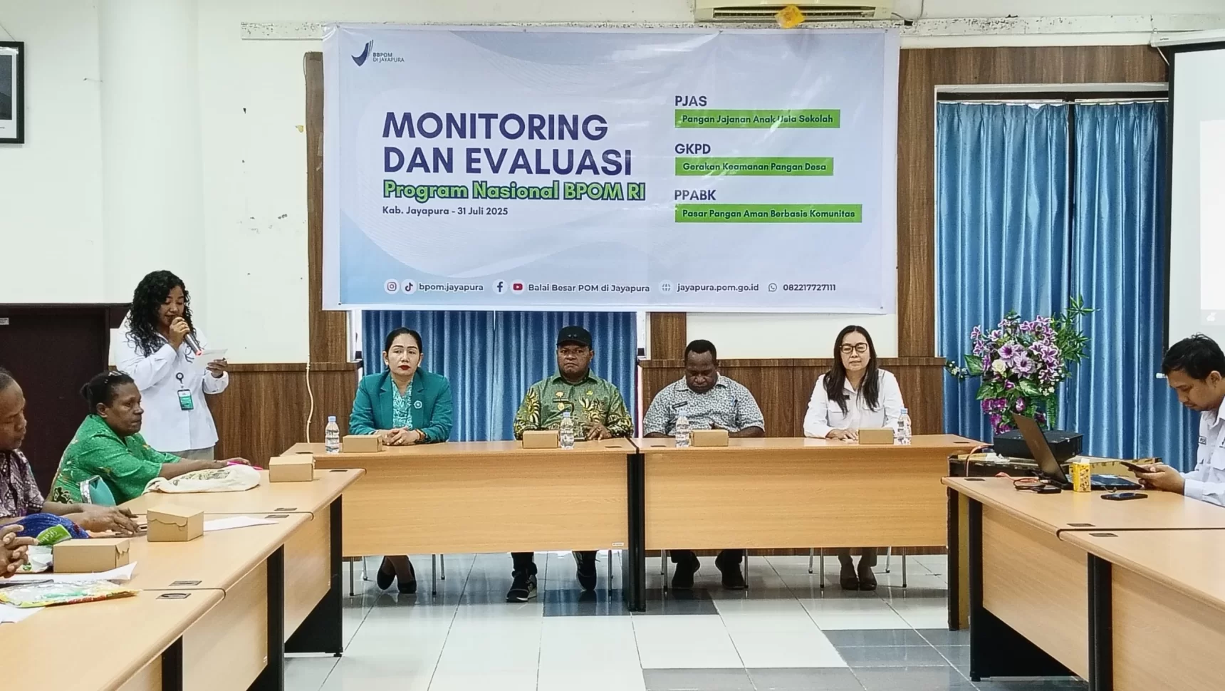 Hadiri Monev Program Intervensi Keamanan Pangan, Begini Penyampaian Wakil Bupati Jayapura Berita