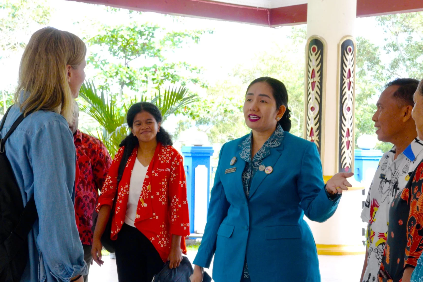 Perkuat Program Pendidikan Anak Usia Dini, Ketua TP-PKK Kabupaten Jayapura Terima Kunjungan dari World Vision Singapura dan Nomura