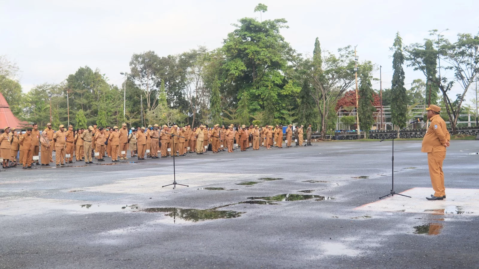 Pimpin Apel Pagi, Sekda Yambe Tekankan Evaluasi Kinerja, Disiplin dan Kekompakan ASN