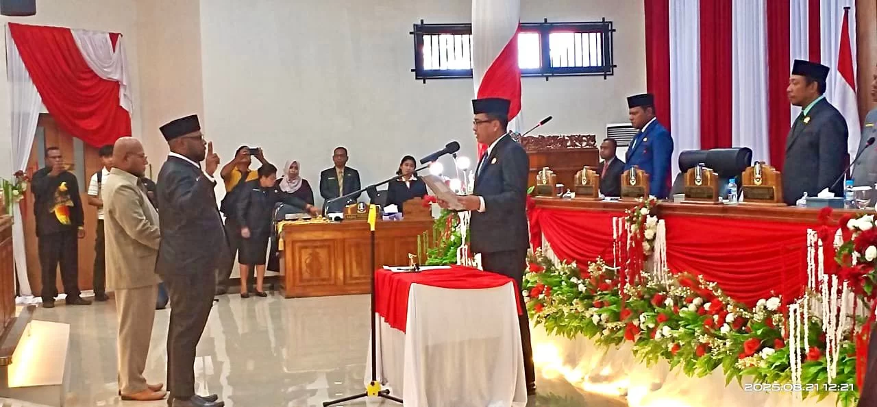 Rapat Paripurna Istimewa Peresmian Wakil Ketua III DPRK Kabupaten Jayapura