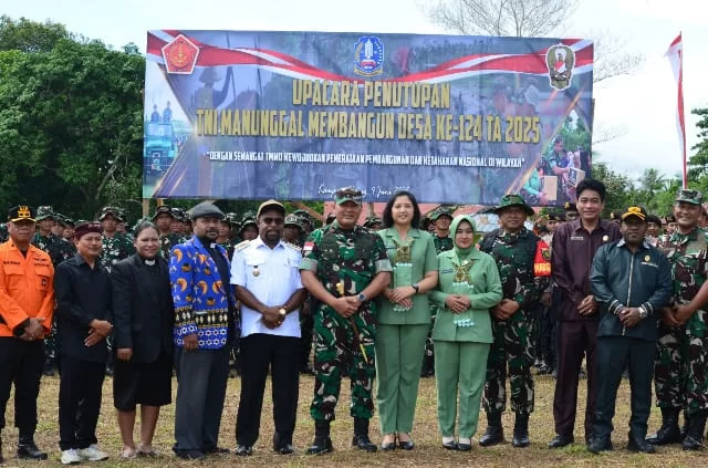 TMMD Ke-124 TA 2025 Di Wilayah Kabupaten Jayapura Resmi Di Tutup