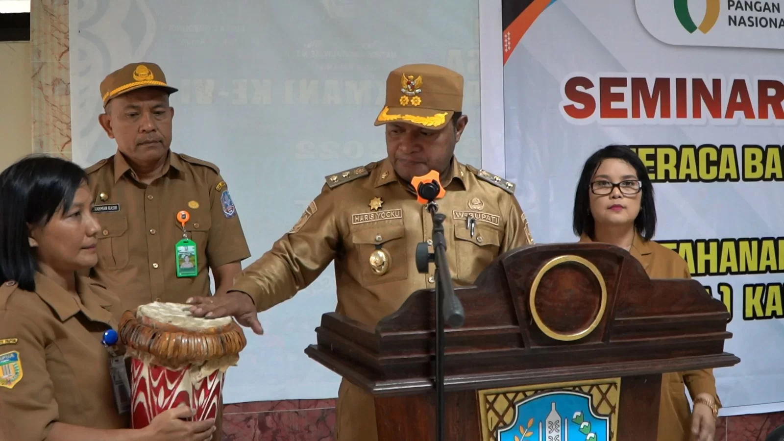 Wujudkan Ketahanan Pangan Daerah, Pemkab Jayapura Gelar Seminar Penyusunan NBM dan FSVA