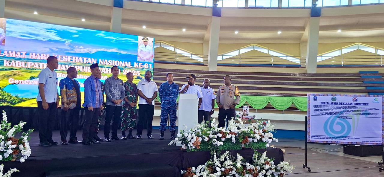Bupati Jayapura Luncurkan Empat Program Inovatif di Puncak HKN ke- 61